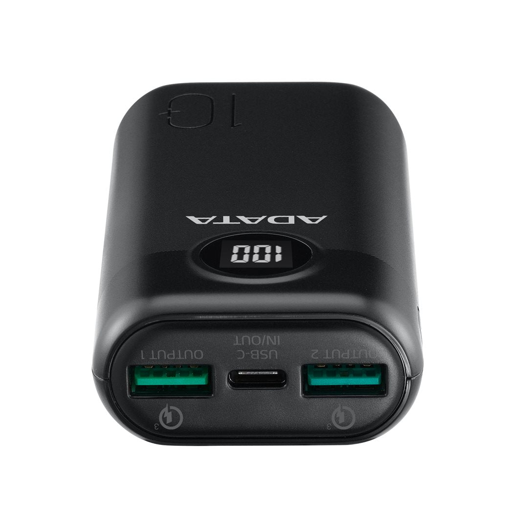 4784 1 adata p10000qcd power bank 10000mah cerna